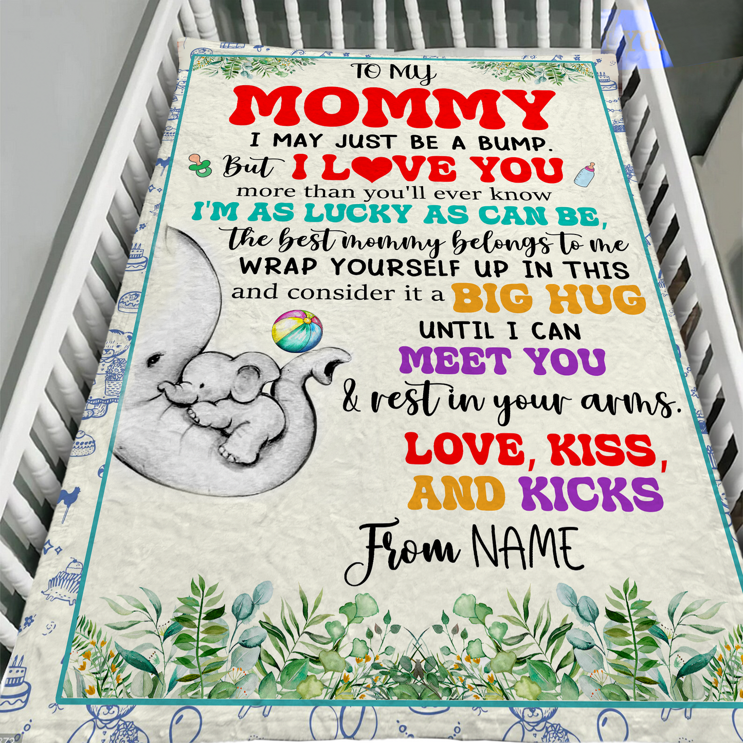New Mom Blanket – A Soft and Warm Fleece Blanket for Expecting Moms, Perfect for Pregnancy Announcements and Gifts