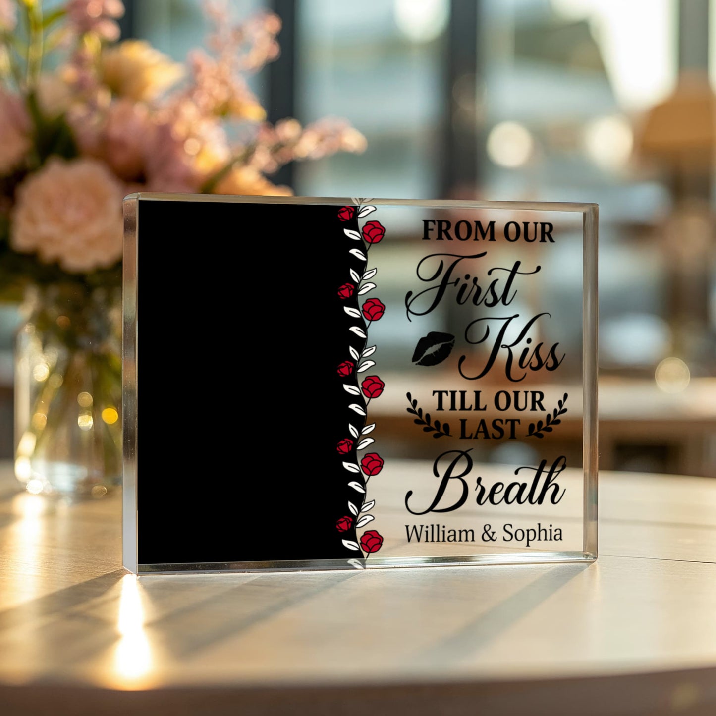 Personalized Soul Mate Acrylic Block – Custom Photo Gift for Couple, Husband Wife, Boyfriend Girlfriend, Anniversary or Valentine’s Keepsake