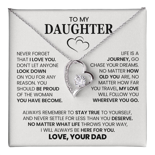 Forever Love Necklace with On Demand Message Card