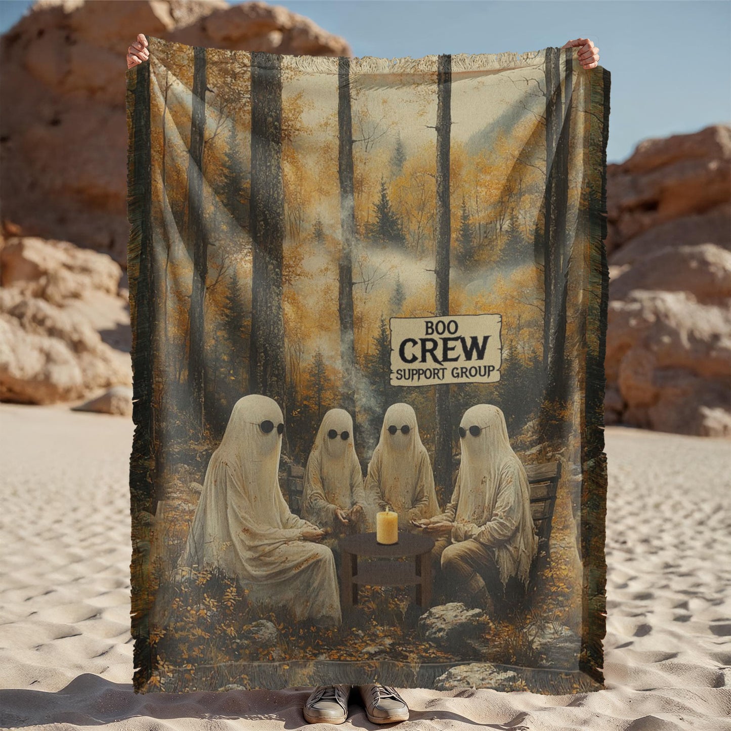 Boo Crew Blanket – Ghostly Support Group