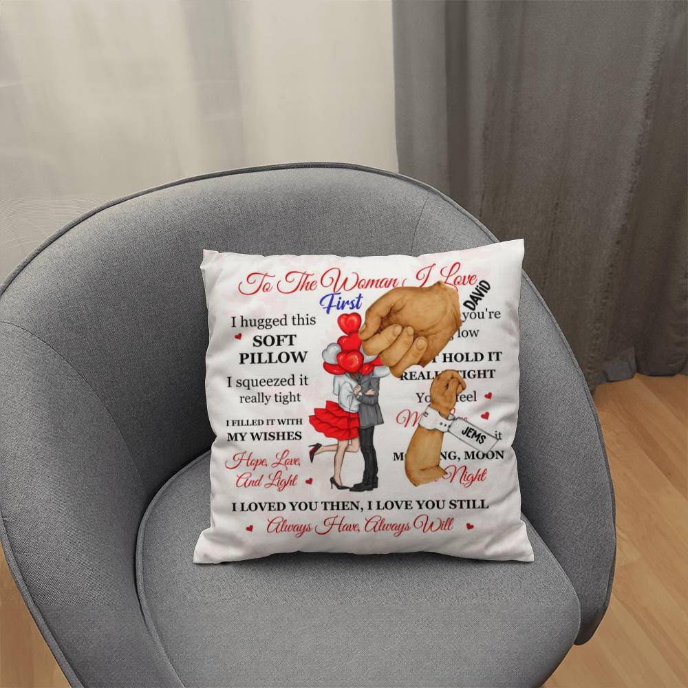 Soft Pillow Copy Personalized Happy First Father's Day From Baby Pillow !!