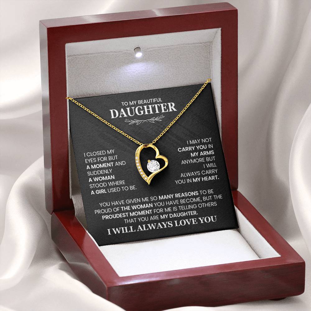 Custom Daughter Necklace – Motivational Dad Quotes – Meaningful Present