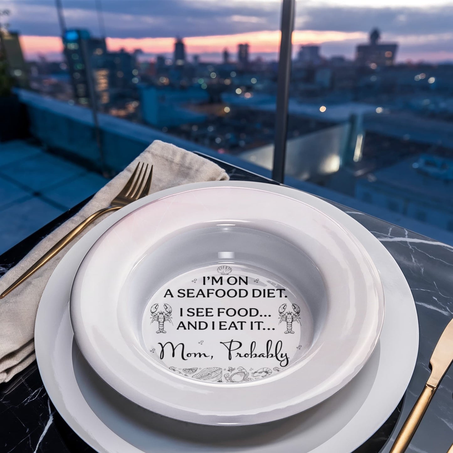 Quirky Mom Quote Plate, Platter and Bowl – Because Moms Make the Rules!