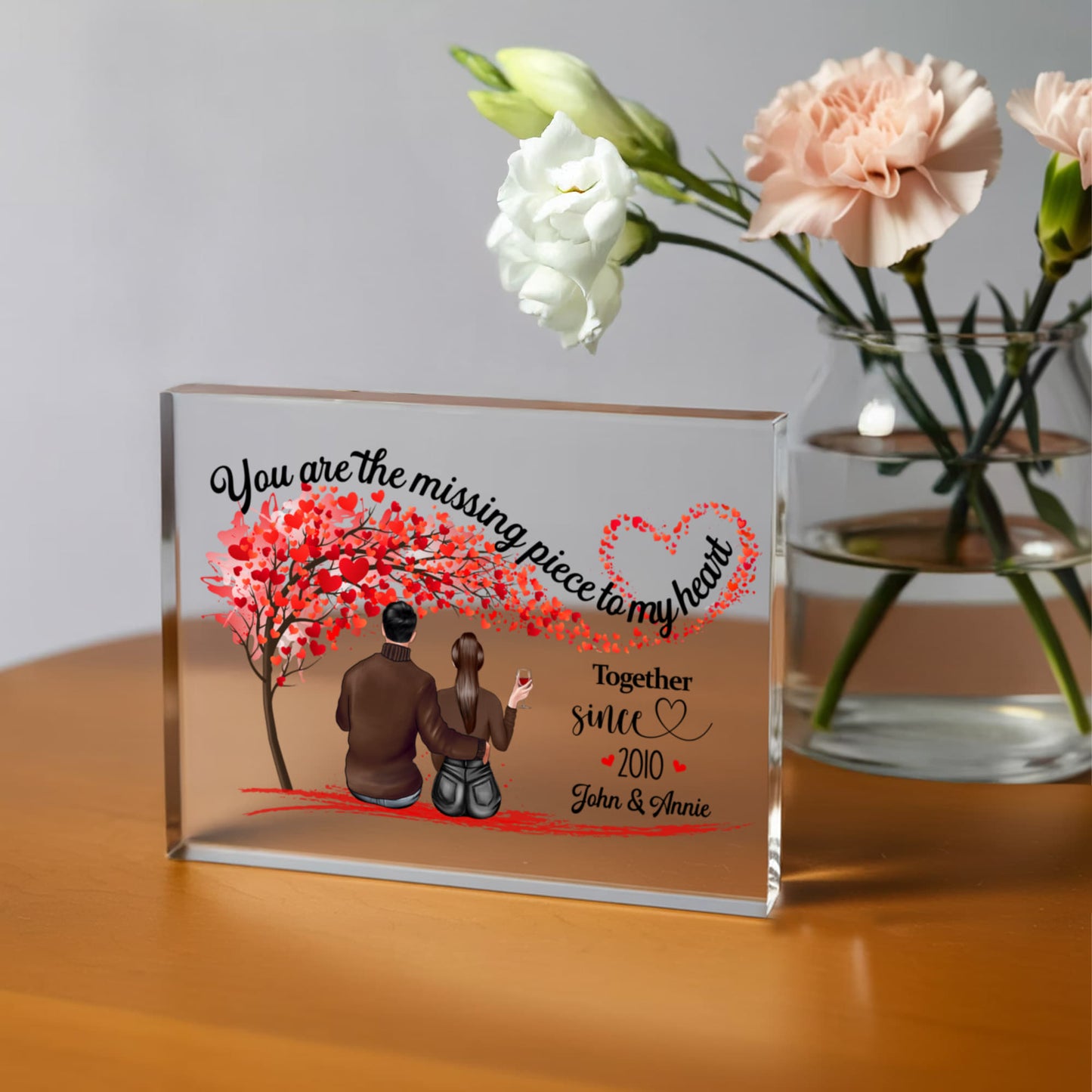 Custom anniversary acrylic plaque