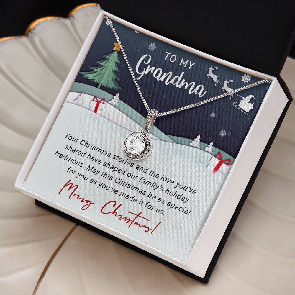 To My Grandma - The Love - Christmas Gift - Eternal Hope Necklace