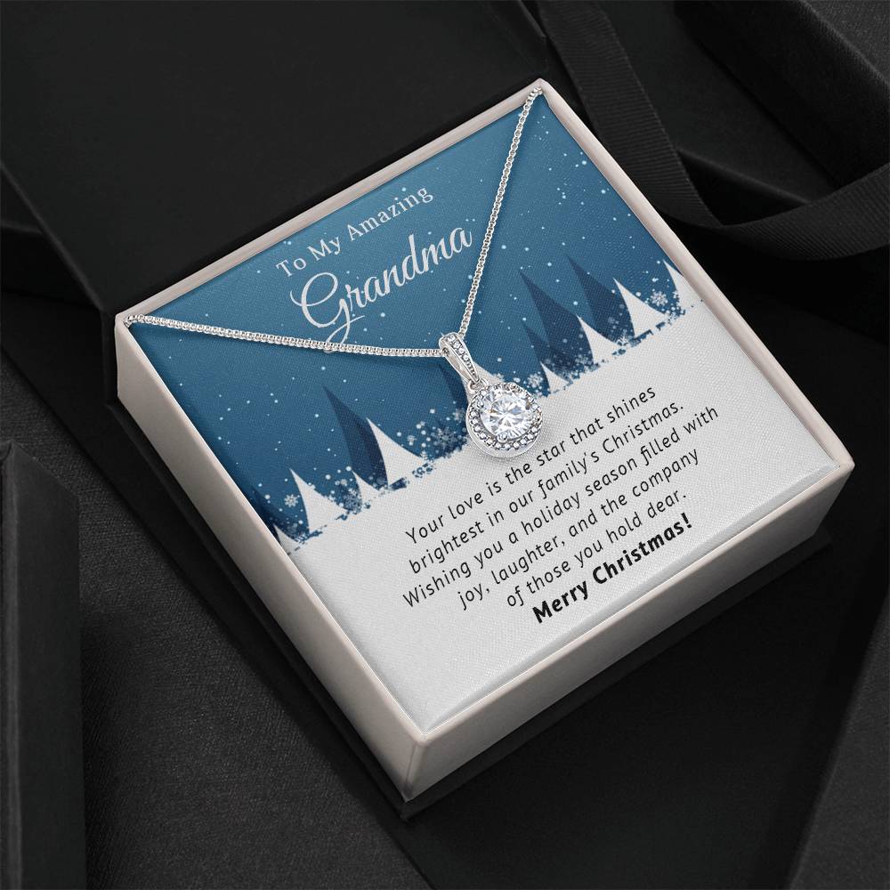 To My Amazing Grandma - Filled with Joy - Christmas Gift - Eternal Hope Necklace