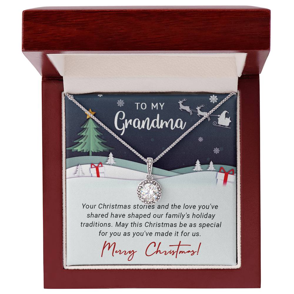 To My Grandma - The Love - Christmas Gift - Eternal Hope Necklace