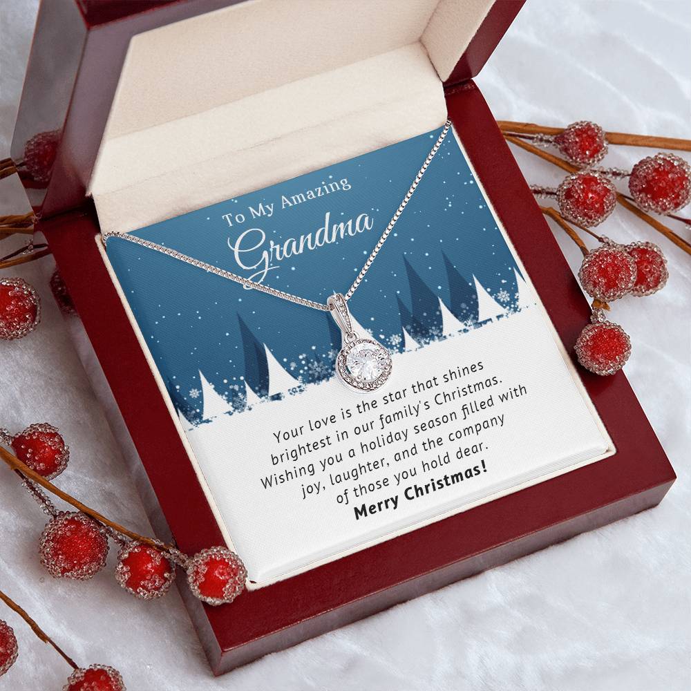 To My Amazing Grandma - Filled with Joy - Christmas Gift - Eternal Hope Necklace
