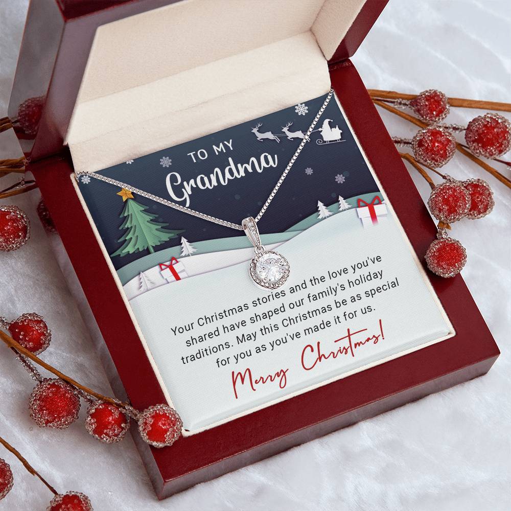 To My Grandma - The Love - Christmas Gift - Eternal Hope Necklace