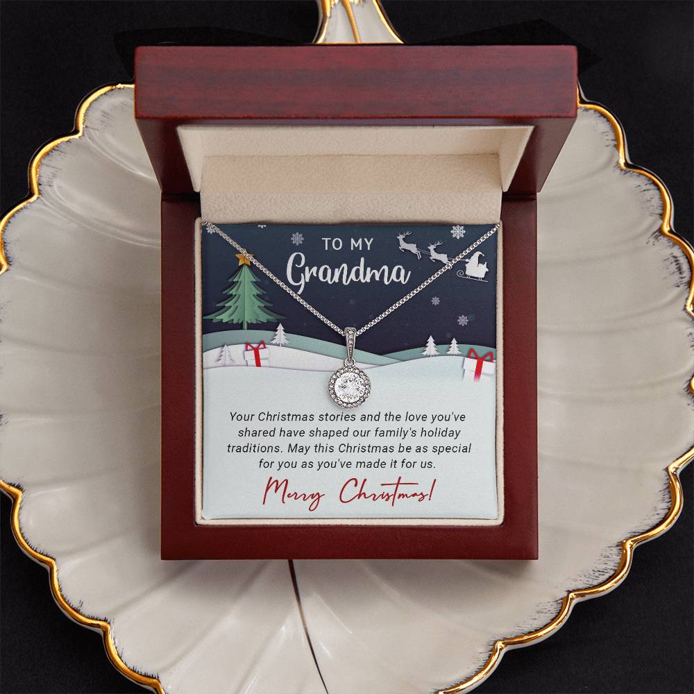 To My Grandma - The Love - Christmas Gift - Eternal Hope Necklace