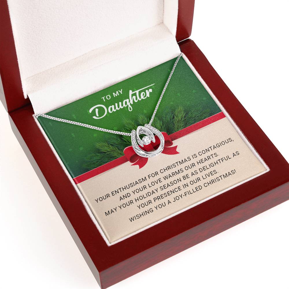To My Daughter - Joy-filled - Christmas Gift -Lucky In Love Necklace