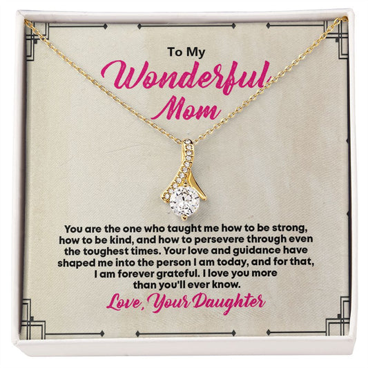 To My Beautiful Mom, Alluring Beauty Necklace - YERTIZZ.COM