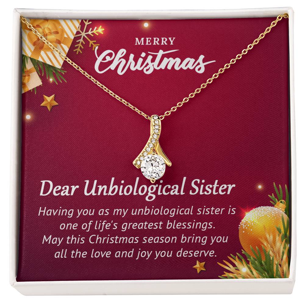 Dear Unbiological Sister - Christmas Gift - Alluring Beauty Necklace