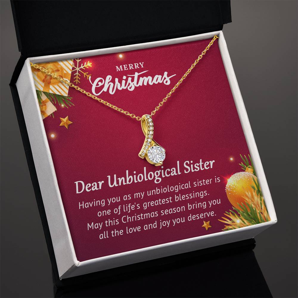 Dear Unbiological Sister - Christmas Gift - Alluring Beauty Necklace