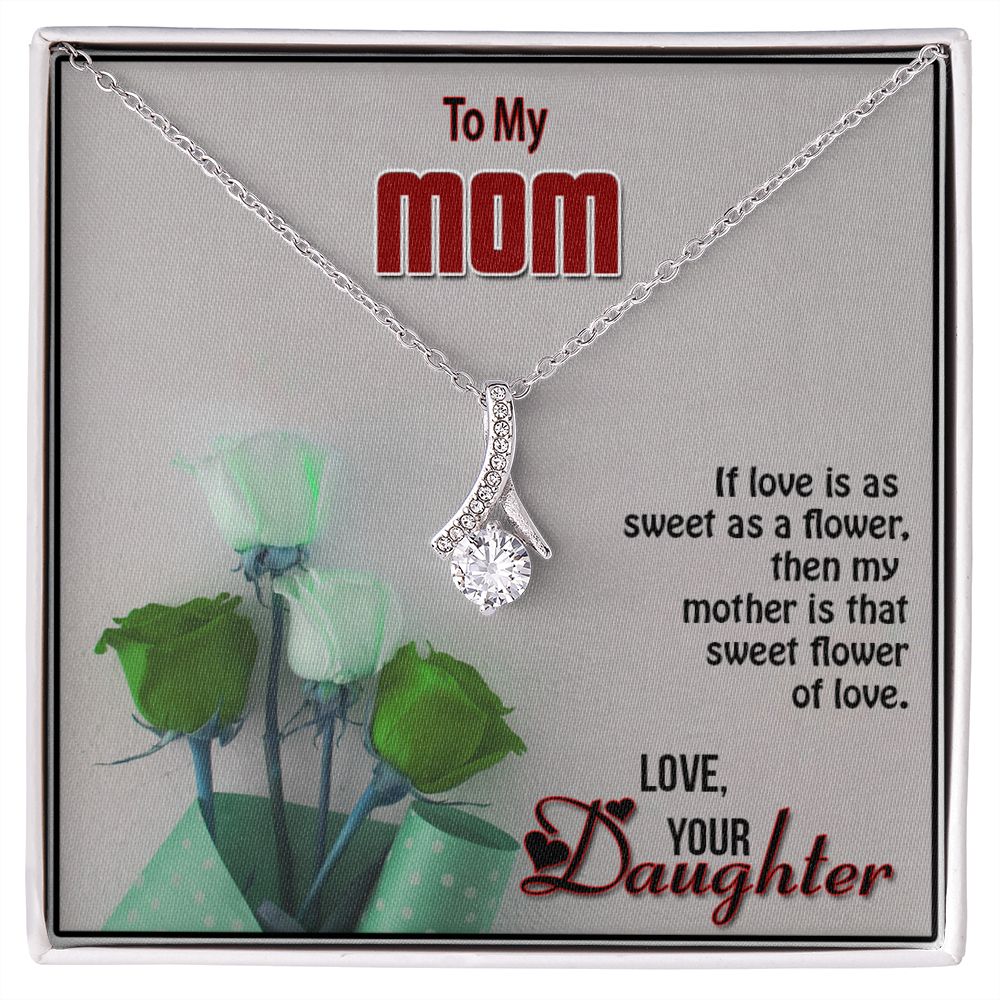 To My Mom, Alluring Beauty Necklace - YERTIZZ.COM
