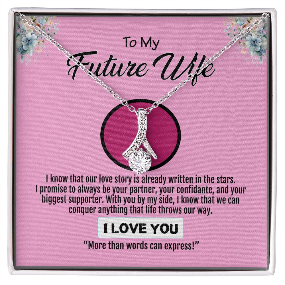 To My Future Wife, Love You Always And Forever, Alluring Beauty Necklace - YERTIZZ.COM