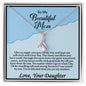To My Beautiful Mom, Alluring Beauty Necklace - YERTIZZ.COM