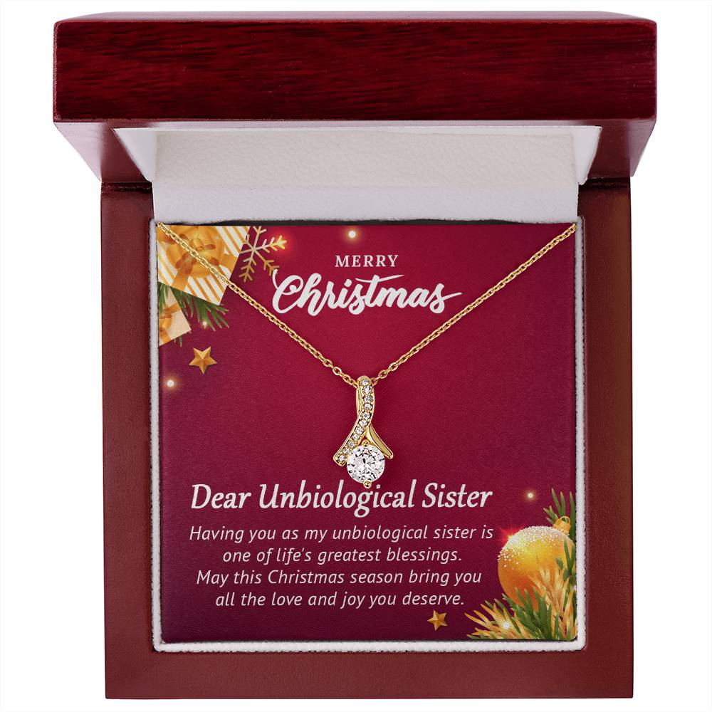 Dear Unbiological Sister - Christmas Gift - Alluring Beauty Necklace