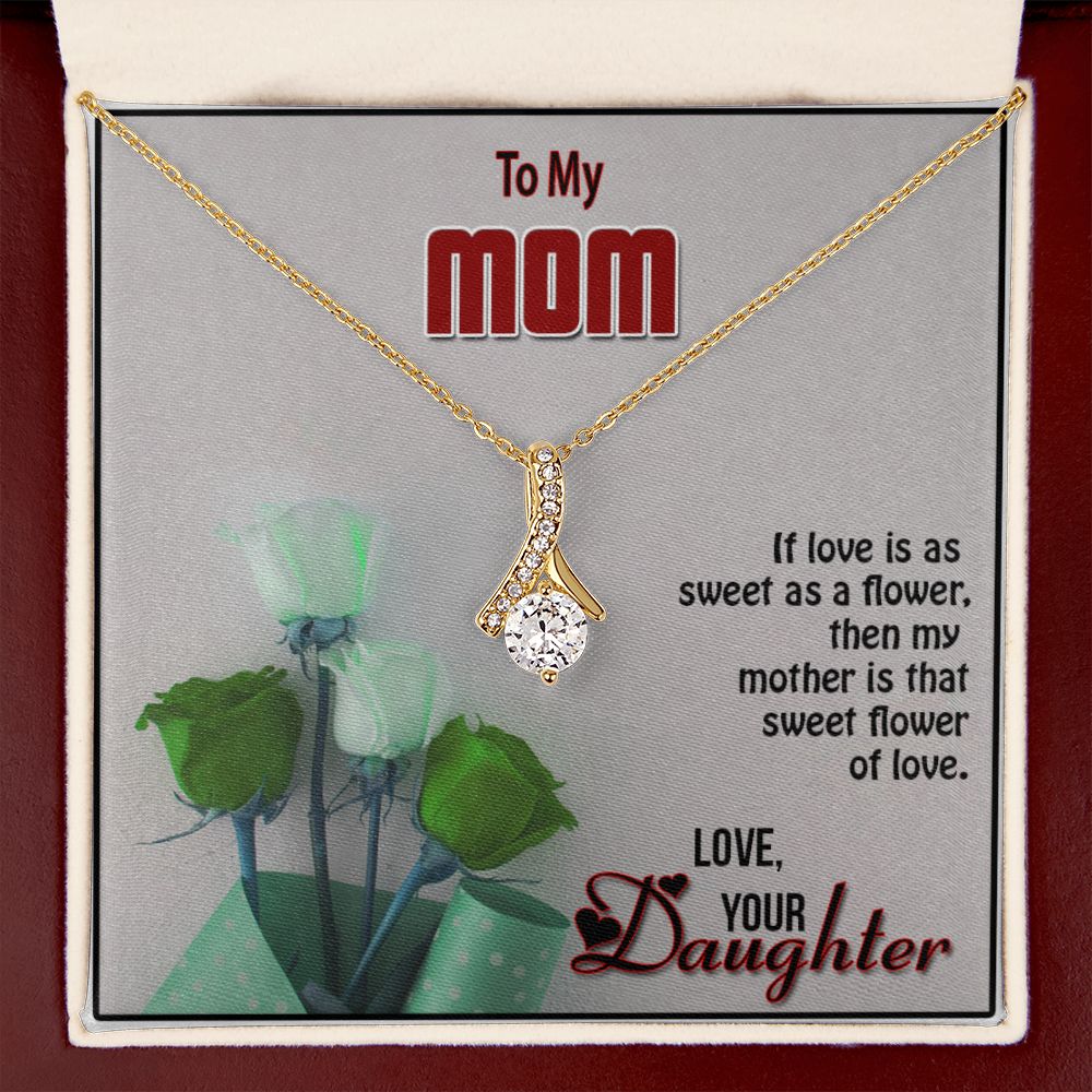To My Mom, Alluring Beauty Necklace - YERTIZZ.COM