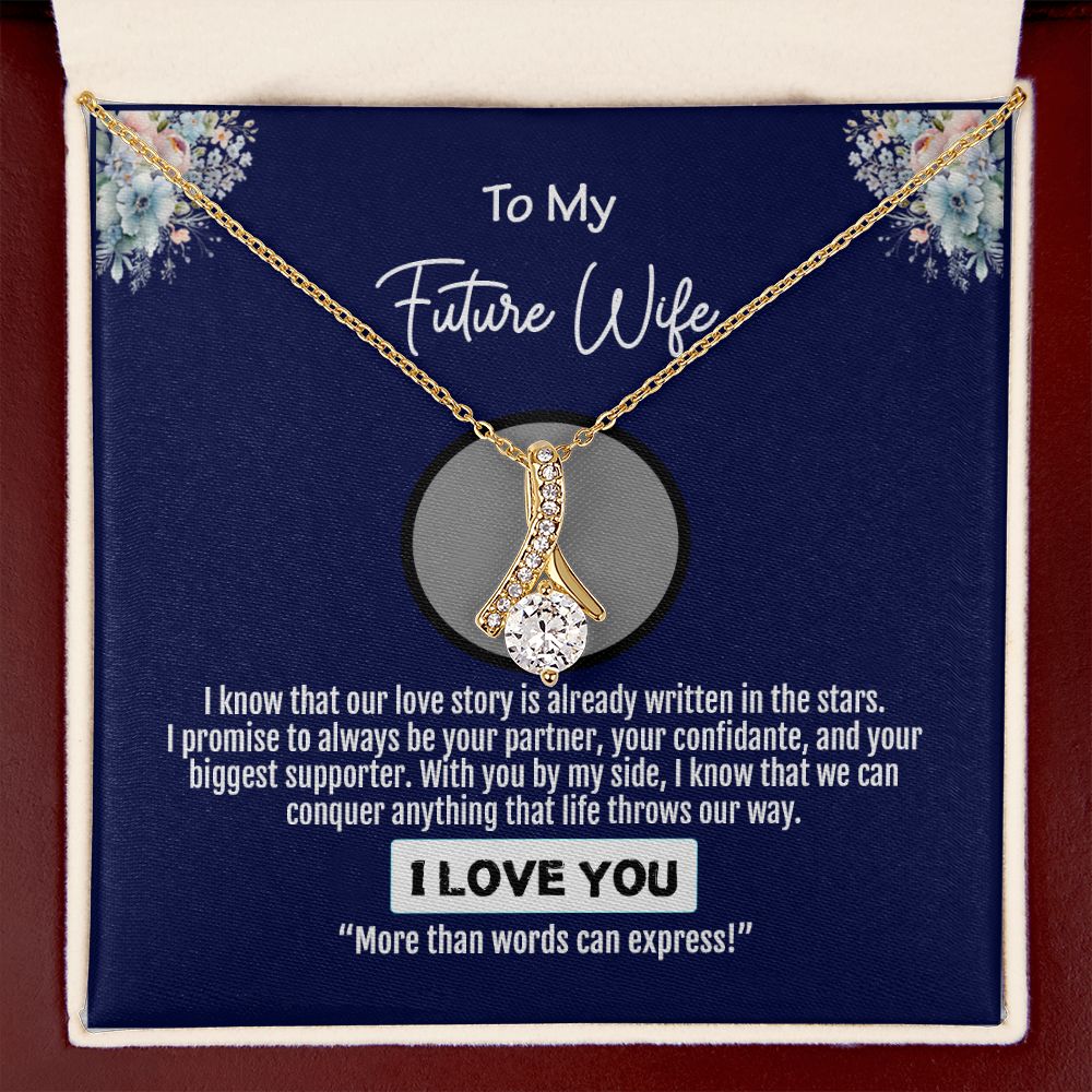 To My Future Wife, Love You Always Forever, Alluring Beauty Necklace - YERTIZZ.COM