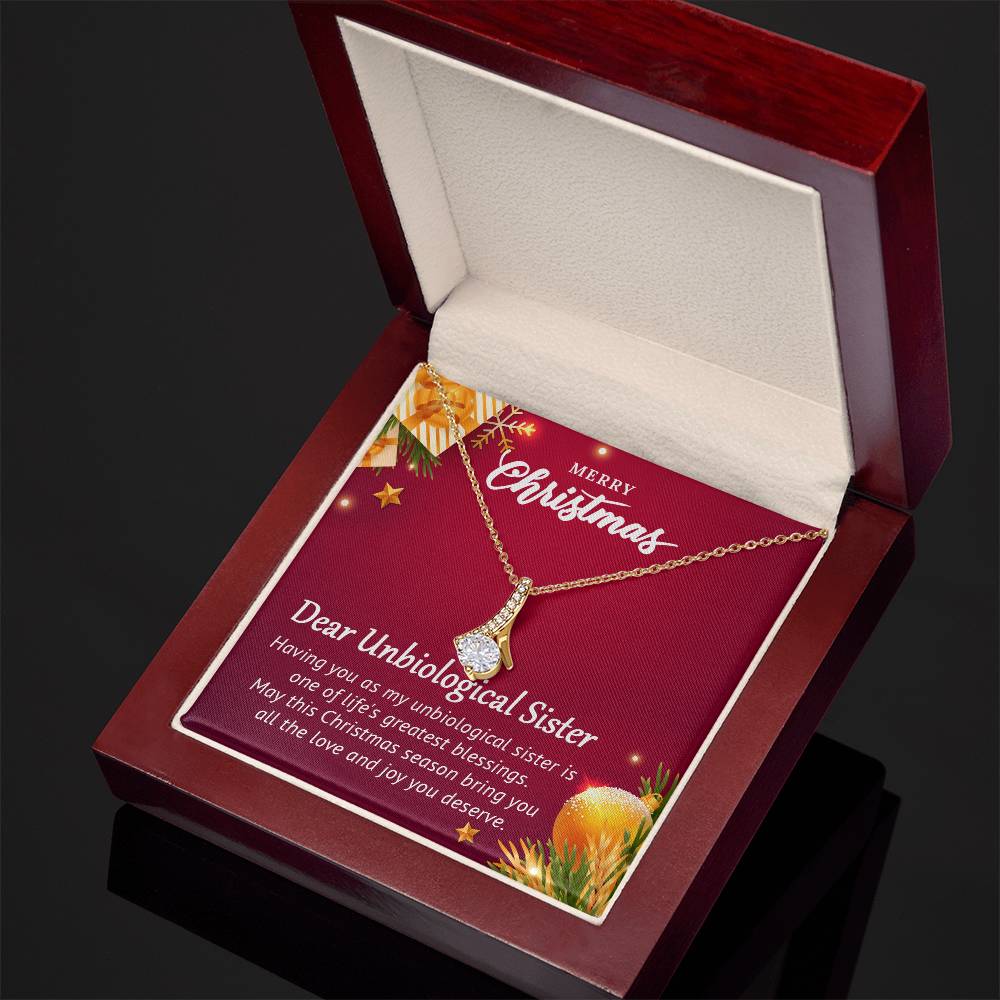 Dear Unbiological Sister - Christmas Gift - Alluring Beauty Necklace