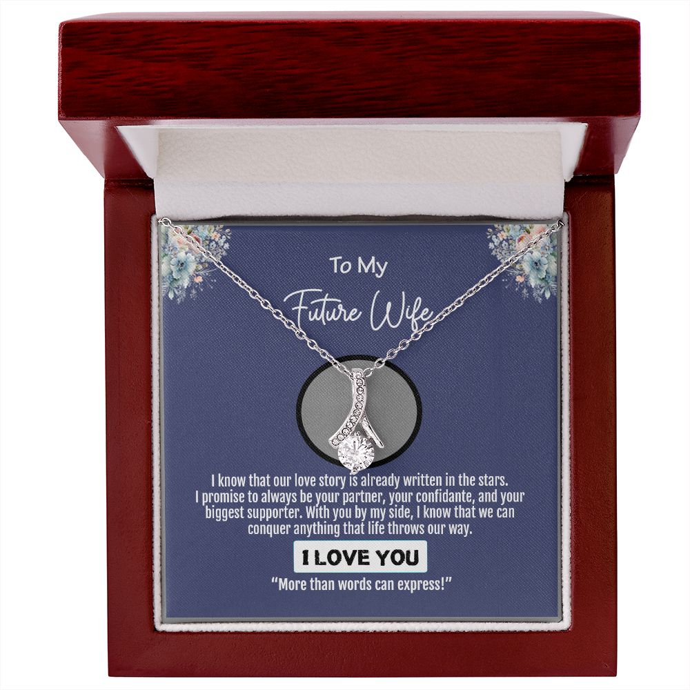 To My Future Wife, Love You Always Forever, Alluring Beauty Necklace - YERTIZZ.COM