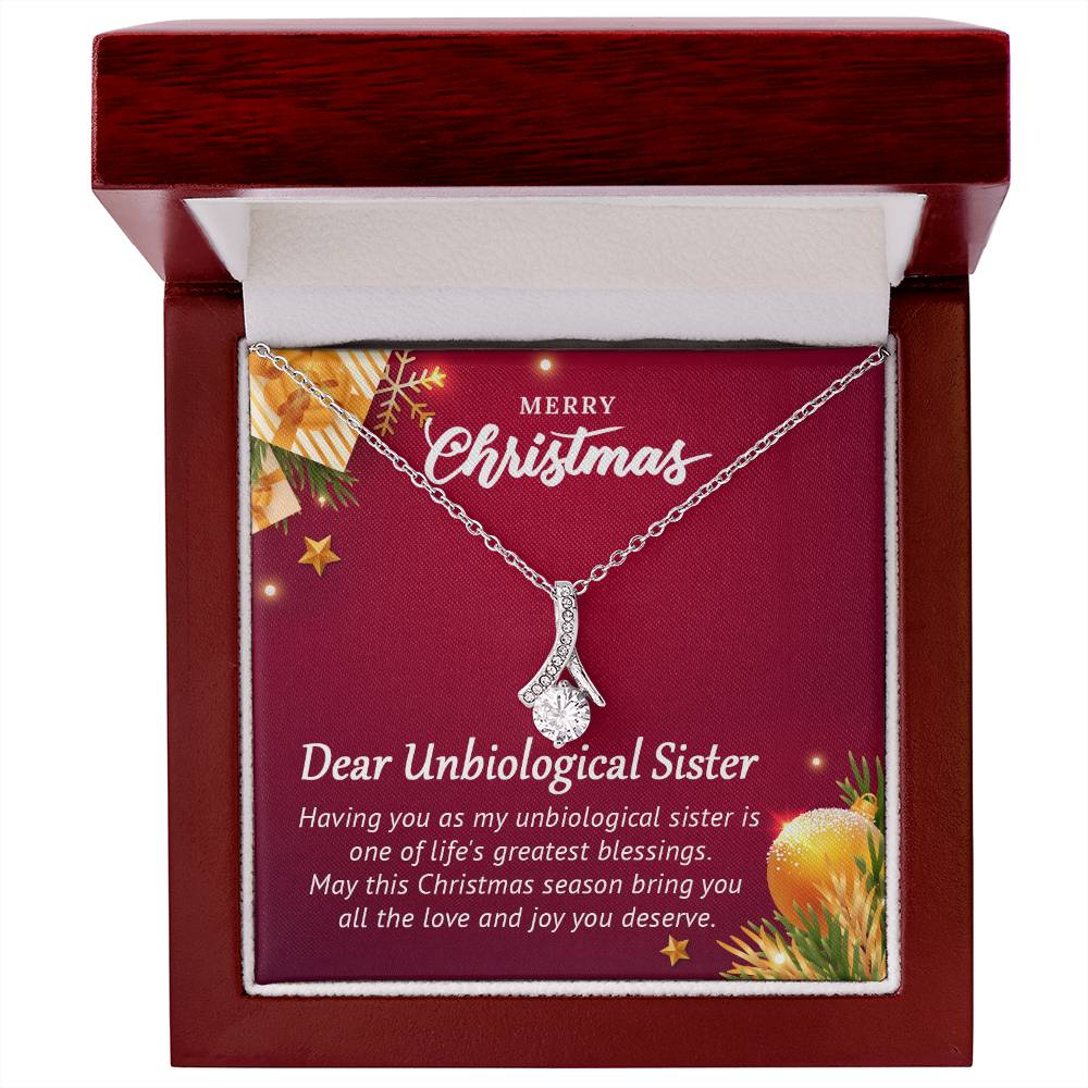 Dear Unbiological Sister - Christmas Gift - Alluring Beauty Necklace