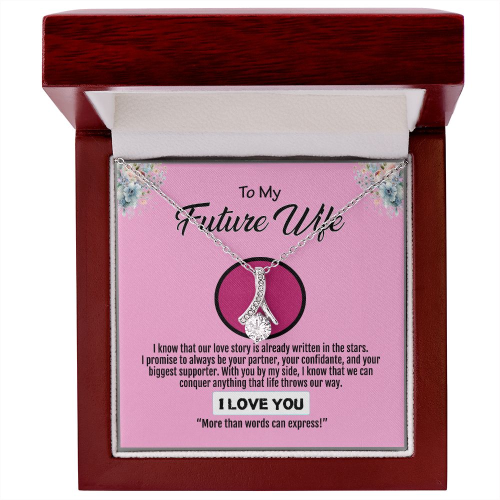 To My Future Wife, Love You Always And Forever, Alluring Beauty Necklace - YERTIZZ.COM