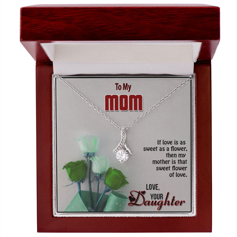 To My Mom, Alluring Beauty Necklace - YERTIZZ.COM