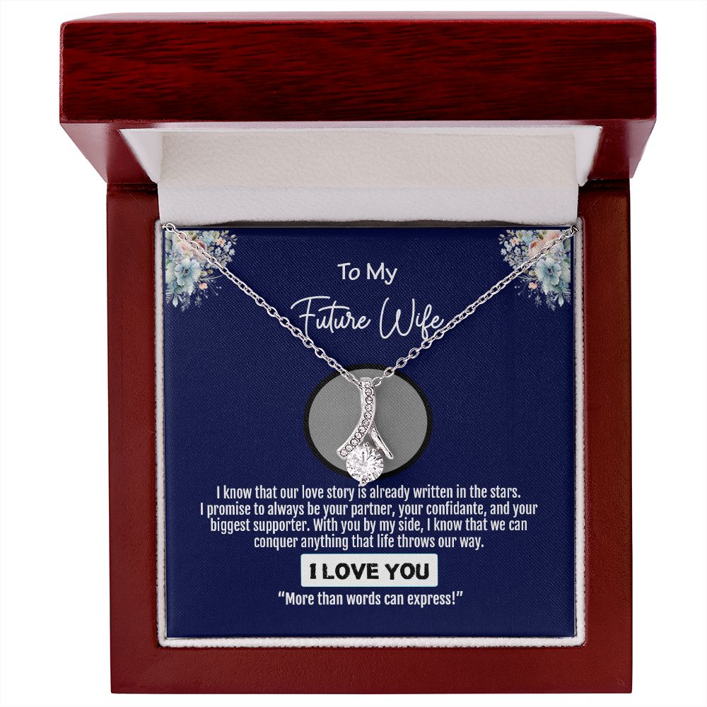 To My Future Wife, Love You Always Forever, Alluring Beauty Necklace - YERTIZZ.COM