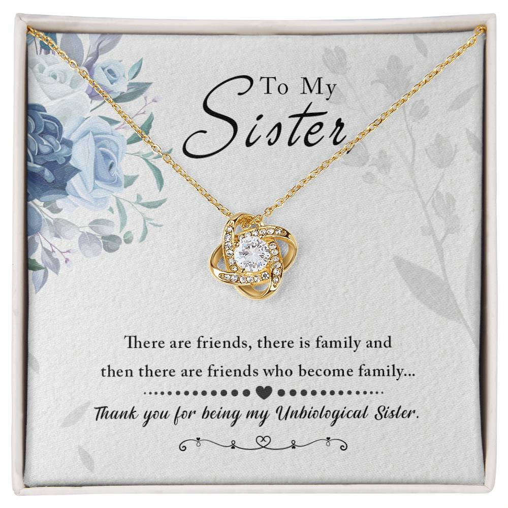 To My Sister, Thank You For Everything -Love Knot Necklace - YERTIZZ.COM