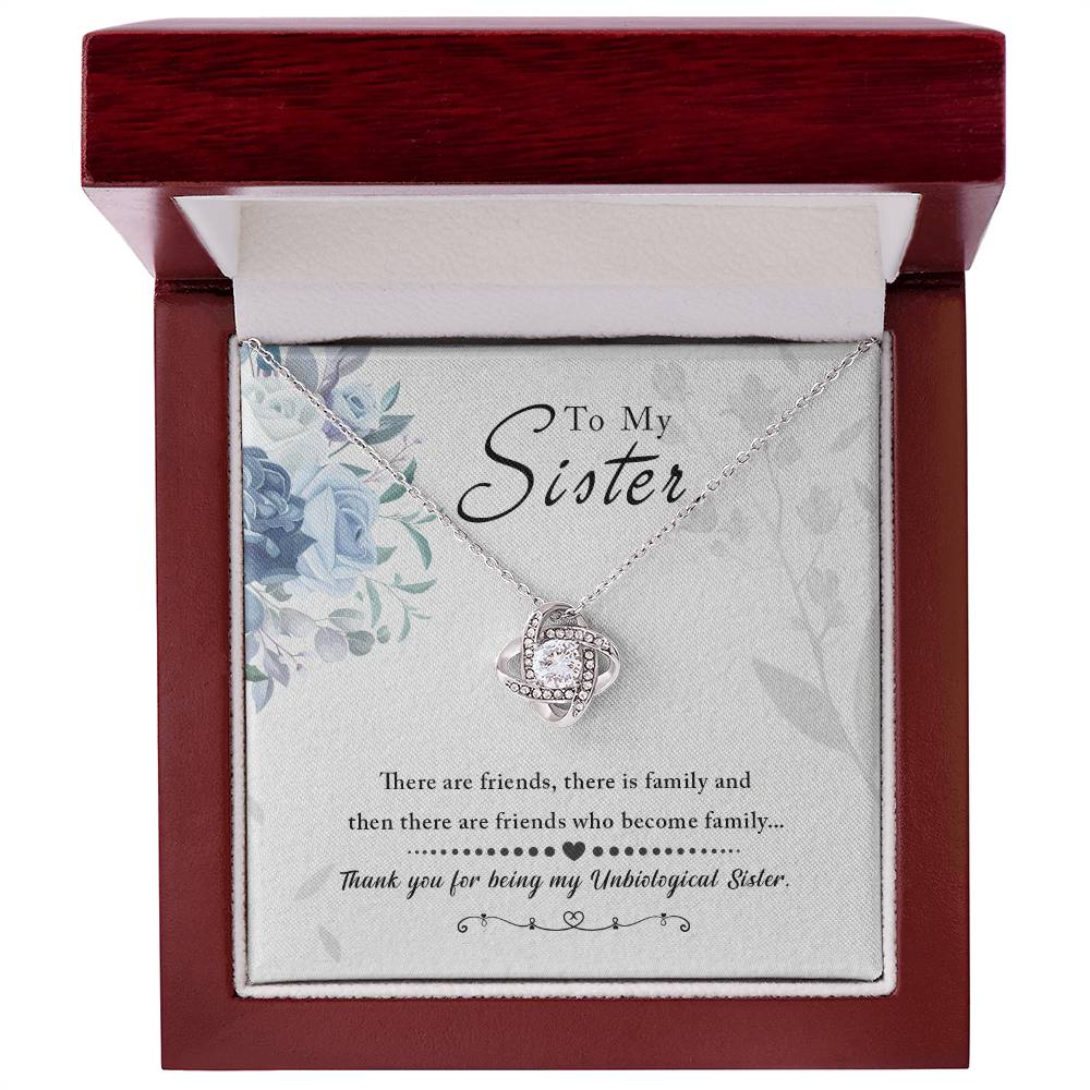 To My Sister, Thank You For Everything -Love Knot Necklace - YERTIZZ.COM