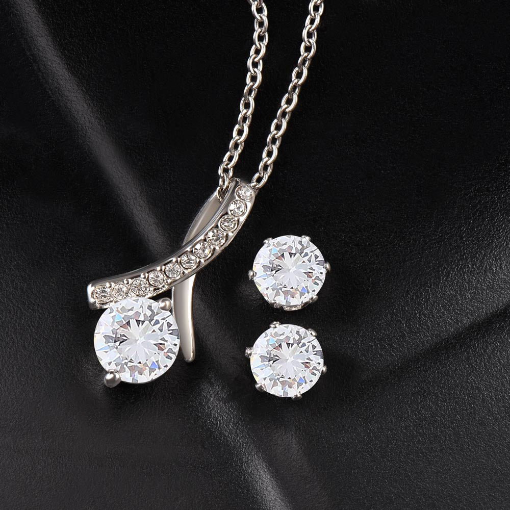 Alluring Beauty, Necklace and Earring Set, To My Girlfriend, Valentine's Day - YERTIZZ.COM