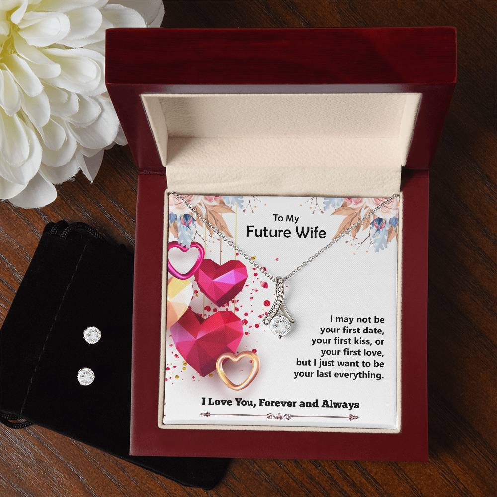 Alluring Beauty, Necklace and Earring Set, To My Future Wife, Love Forever and Always, Valentine's Day - YERTIZZ.COM