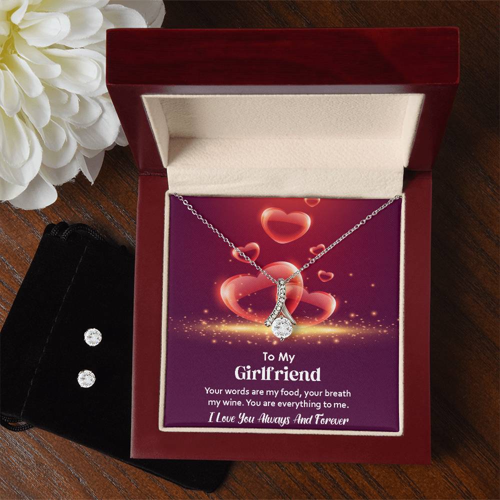Alluring Beauty, Necklace and Earring Set, To My Girlfriend, Valentine's Day - YERTIZZ.COM