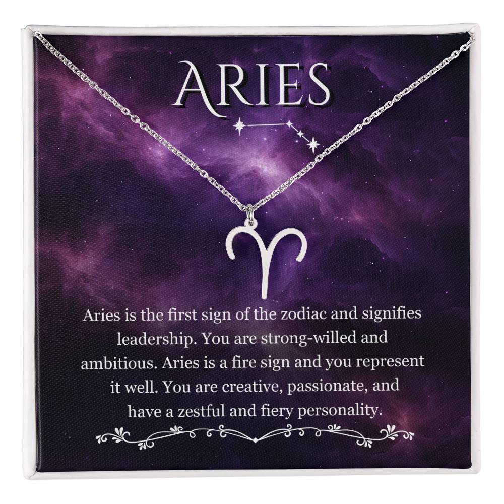 Aries, Zodiac, Sign, Astrological Pendant, Necklace - YERTIZZ.COM