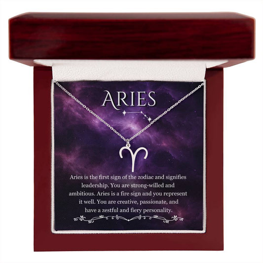Aries, Zodiac, Sign, Astrological Pendant, Necklace - YERTIZZ.COM