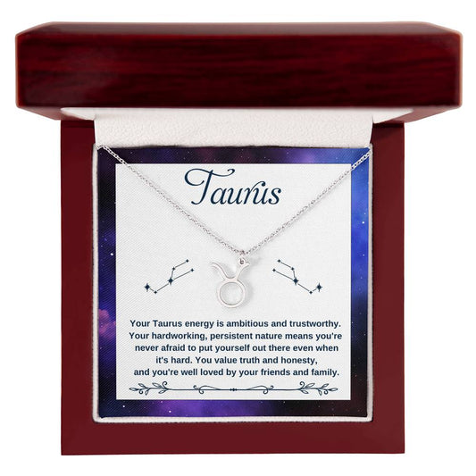 Taurus, Zodiac, Sign, Astrological Pendant, Necklace - YERTIZZ.COM