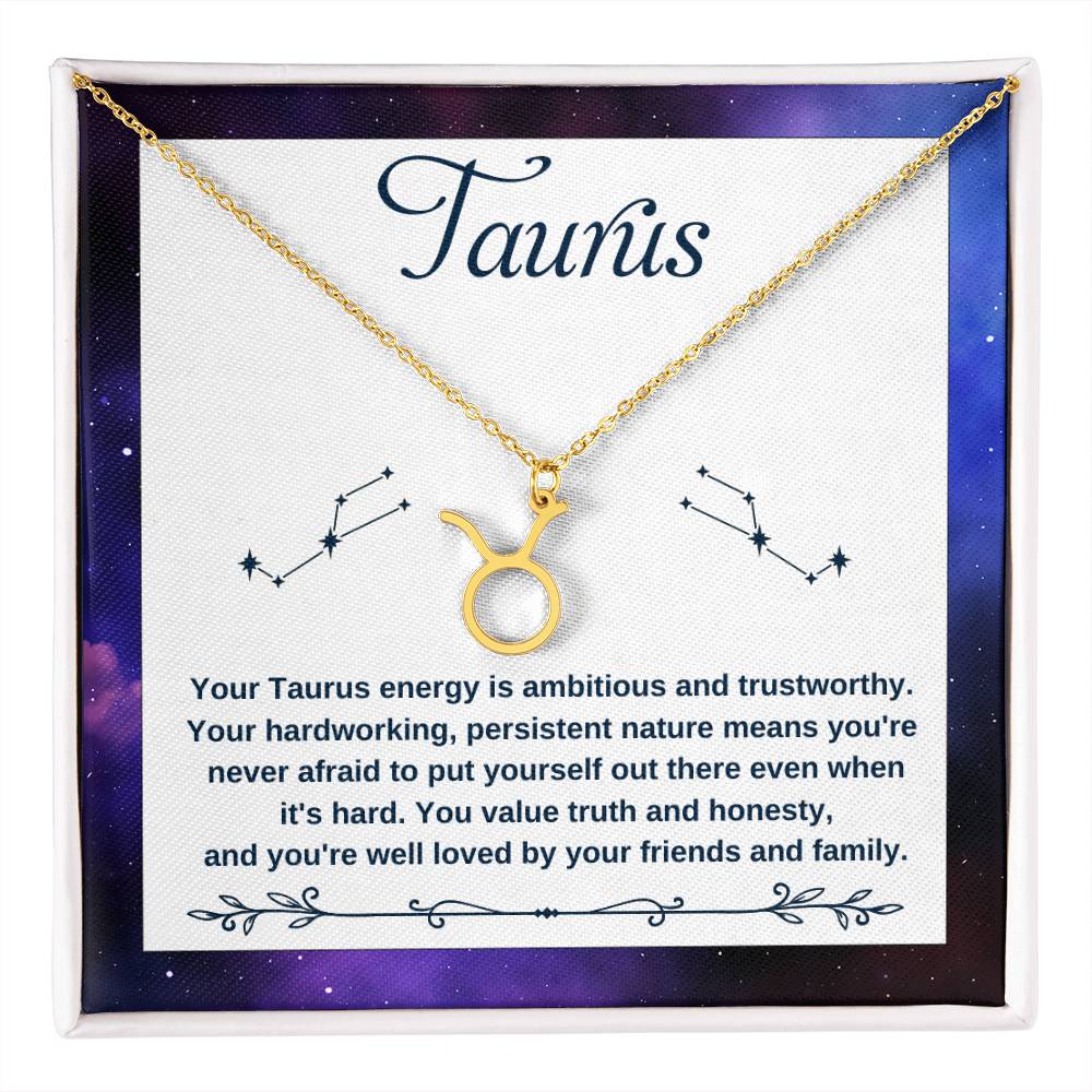 Taurus, Zodiac, Sign, Astrological Pendant, Necklace - YERTIZZ.COM