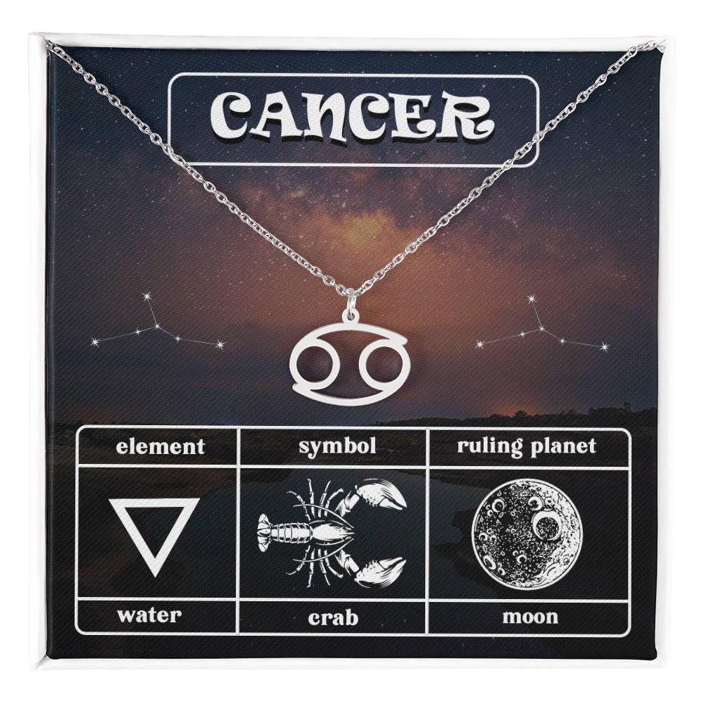 Cancer, Zodiac, Sign, Astrological Pendant, Necklace - YERTIZZ.COM