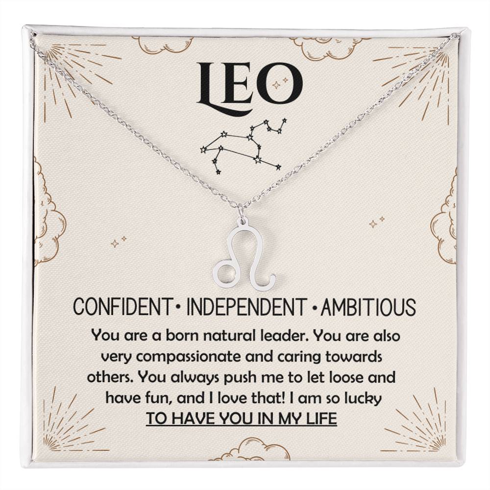 Leo, Zodiac, Sign, Astrological Pendant, Necklace - YERTIZZ.COM