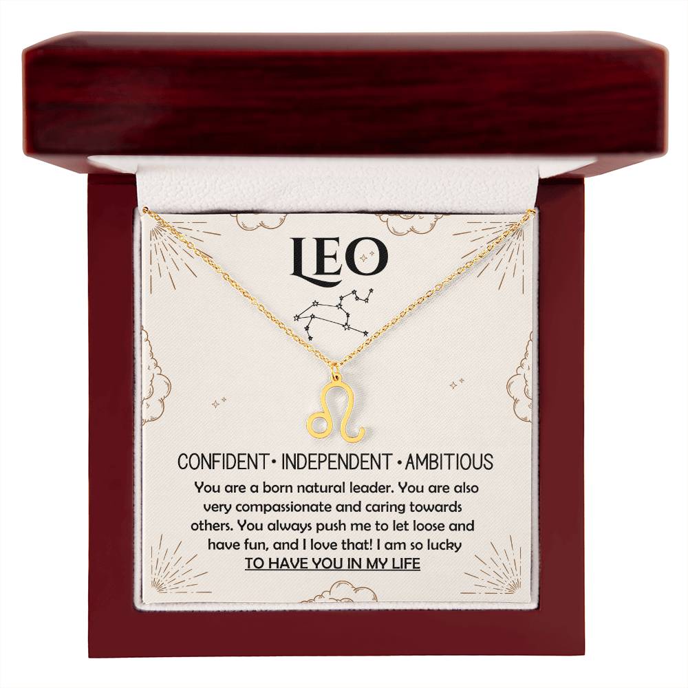 Leo, Zodiac, Sign, Astrological Pendant, Necklace - YERTIZZ.COM