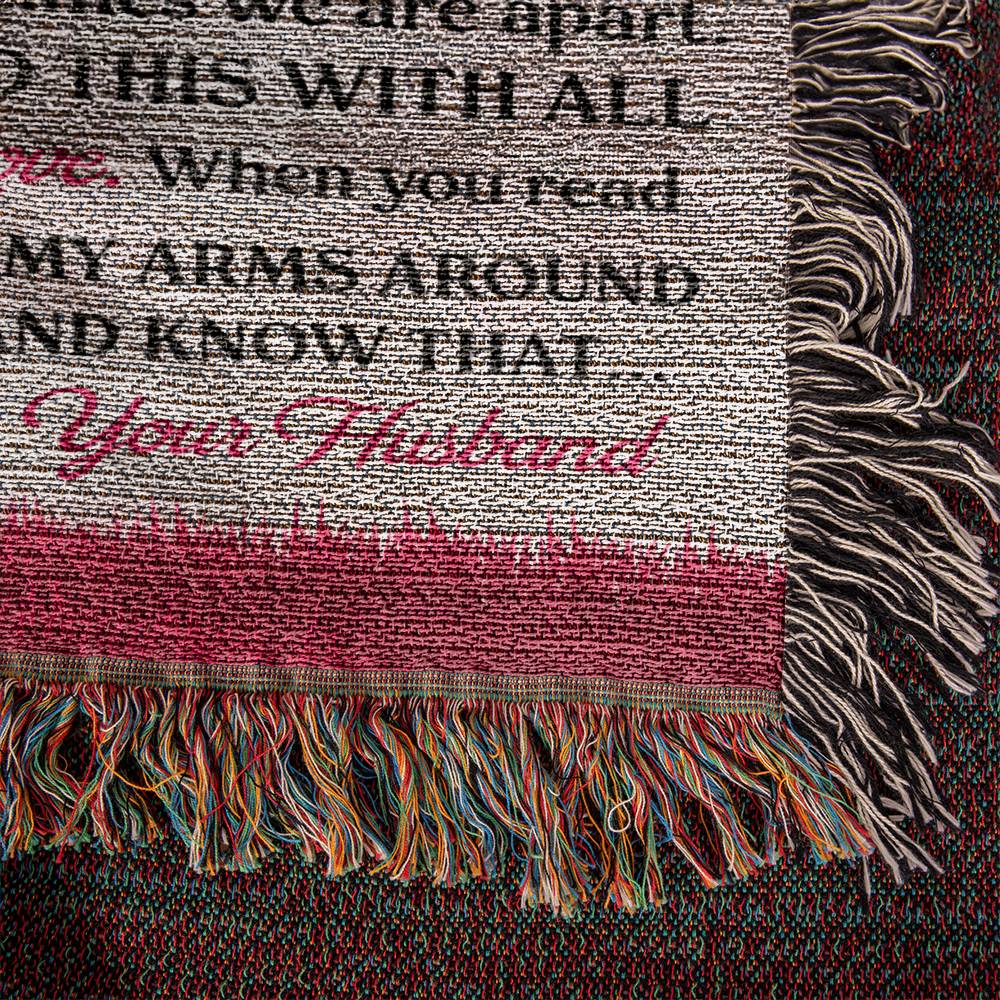 Heirloom Woven Blanket-Portrait, To My Wife - YERTIZZ.COM