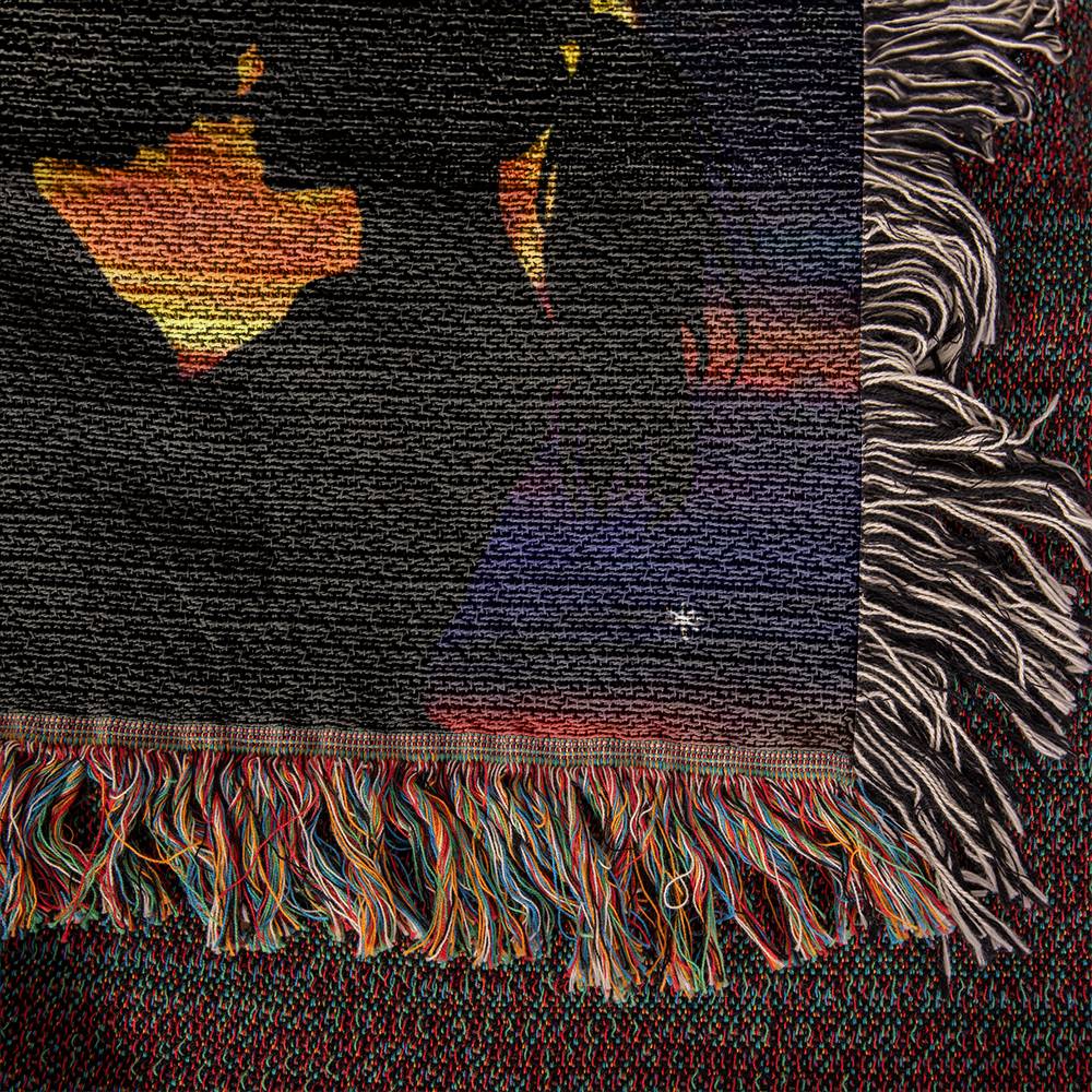 Heirloom Woven Blanket-Portrait, To My Husband, Love You To The Moon - YERTIZZ.COM
