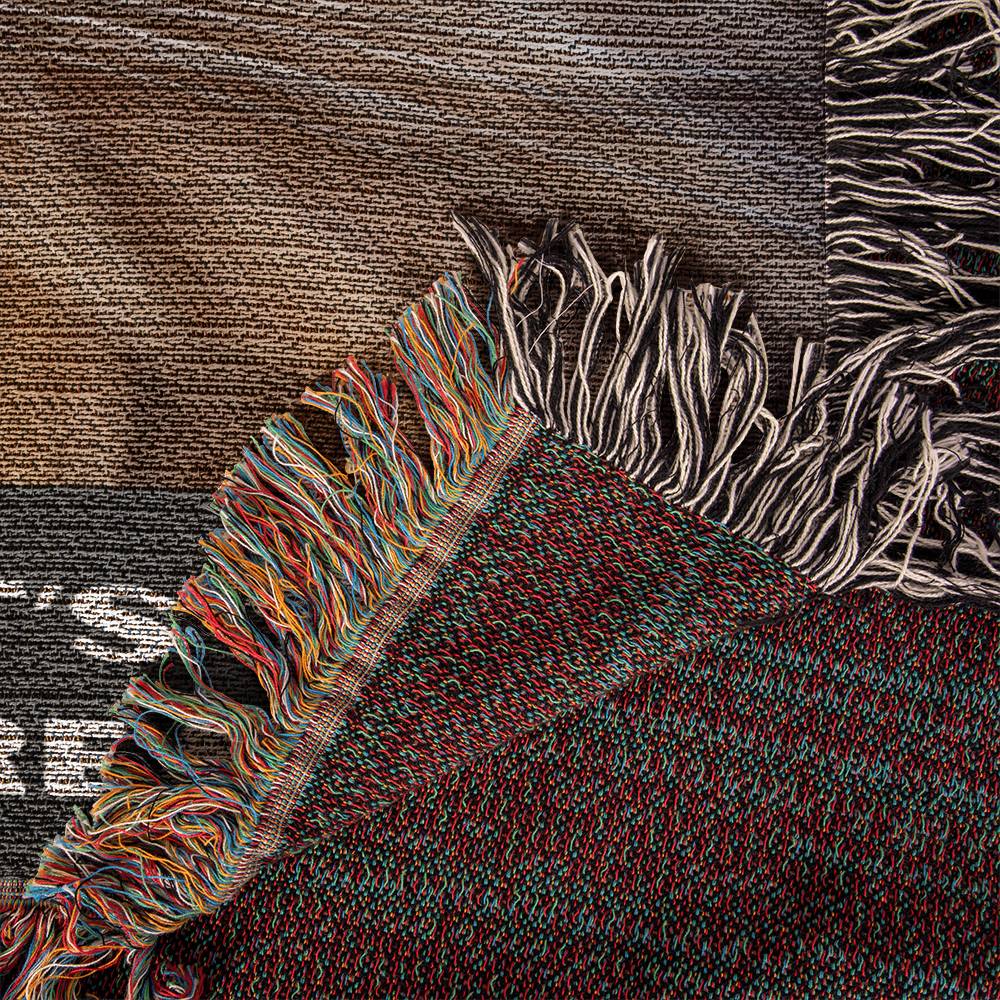 Heirloom Woven Blanket-Portrait, Cat Staring - YERTIZZ.COM