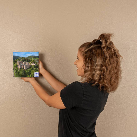 Dunster Castle, Somerset England, Aerial View, Gallery Wrapped Canvas - YERTIZZ.COM