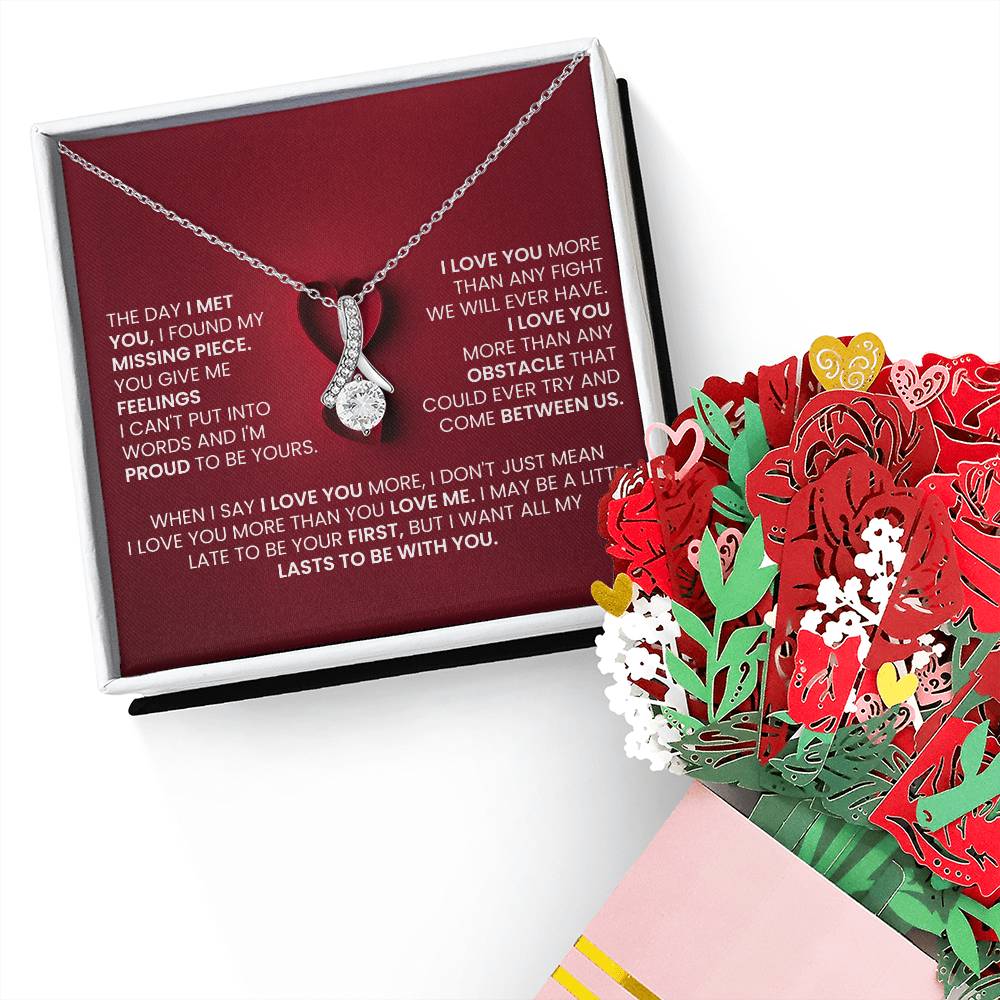 Alluring Beauty Necklace, Sweet Devotion Flower Bouquet Bundle, Valentine's Day - YERTIZZ.COM