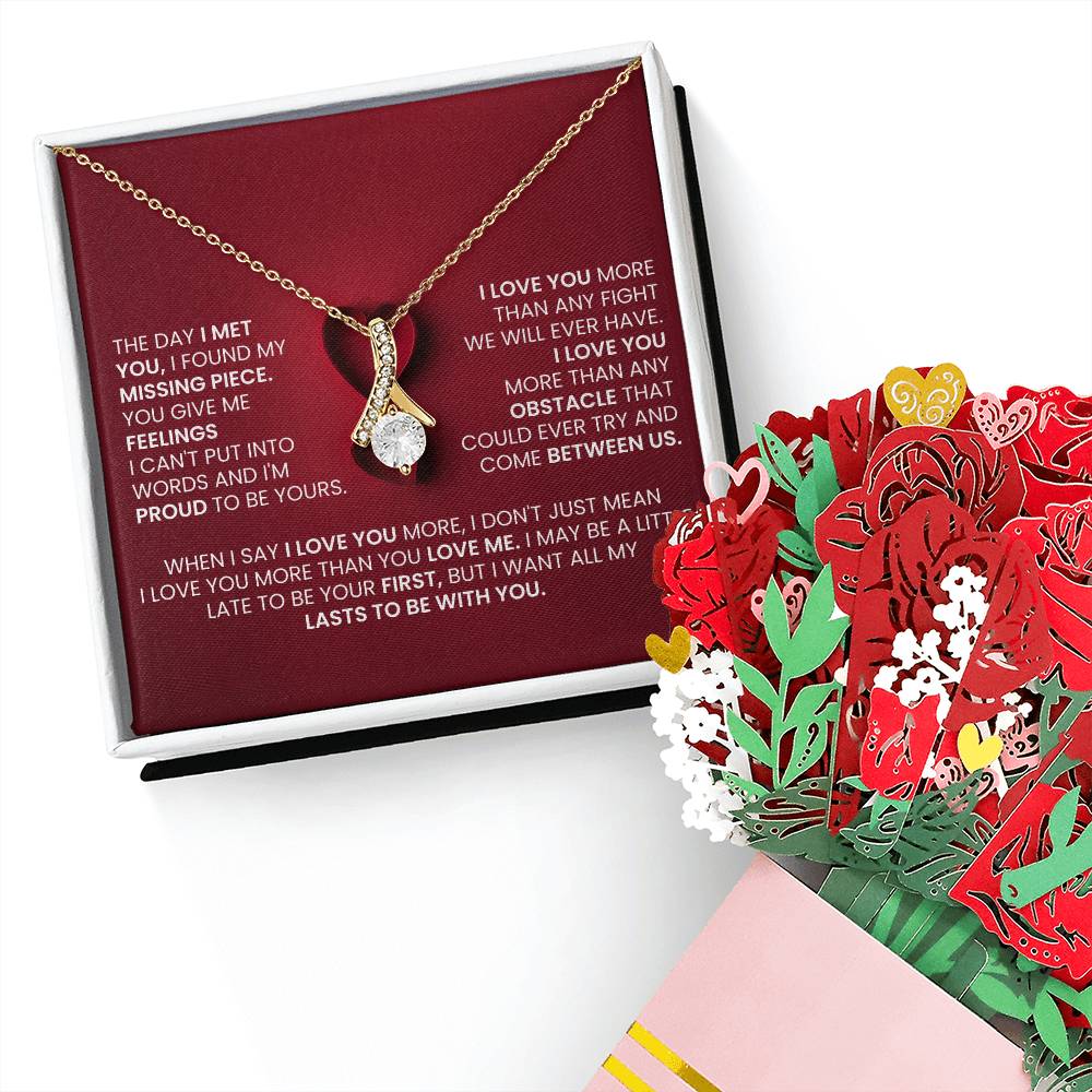 Alluring Beauty Necklace, Sweet Devotion Flower Bouquet Bundle, Valentine's Day - YERTIZZ.COM
