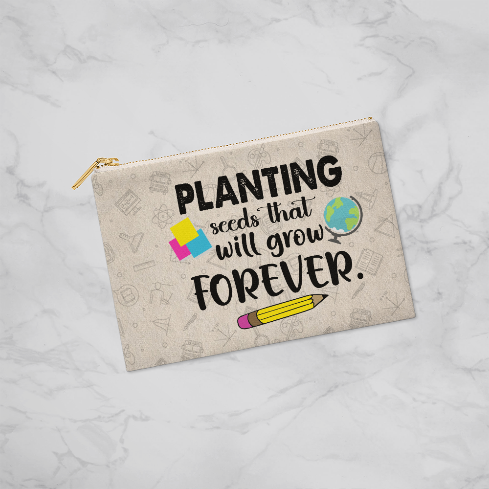 Lesson Plan Essentials – Cute Teacher Tote Pouch