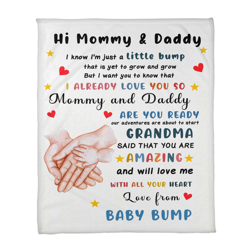 Mommy and Daddy-to-Be Blanket – A Sentimental Pregnancy Gift That Celebrates the Journey of Parenthood